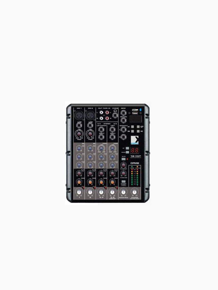 6 Channel Compact Professional Mixer