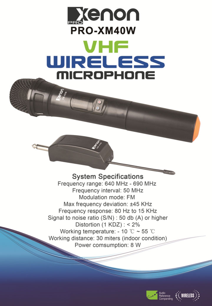 VHF Single Wireless Microphone